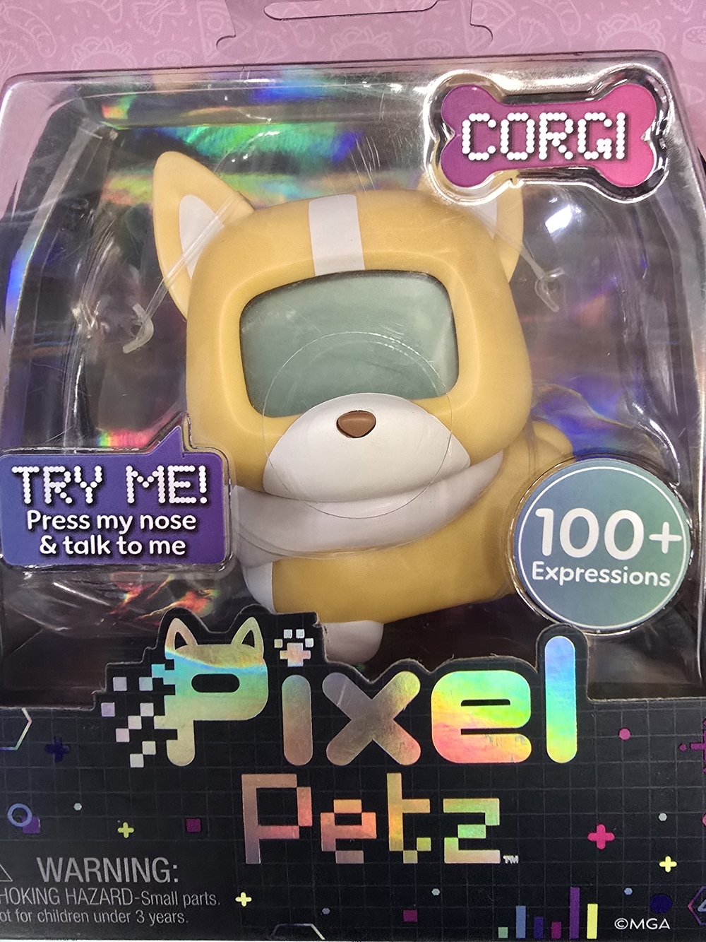 Pixel Petz Corgi Interactive Toy - Yellow
